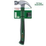 BOSCH Claw Hammer 450 g/16 oz with soft bumper | Carbon Steel Head (50–58 HRC) | Fiberglass Core Handle with Ergonomic Soft-Grip | V-Shaped Claw for Nail Removal | Durable DIY Hand Tool - Image 7