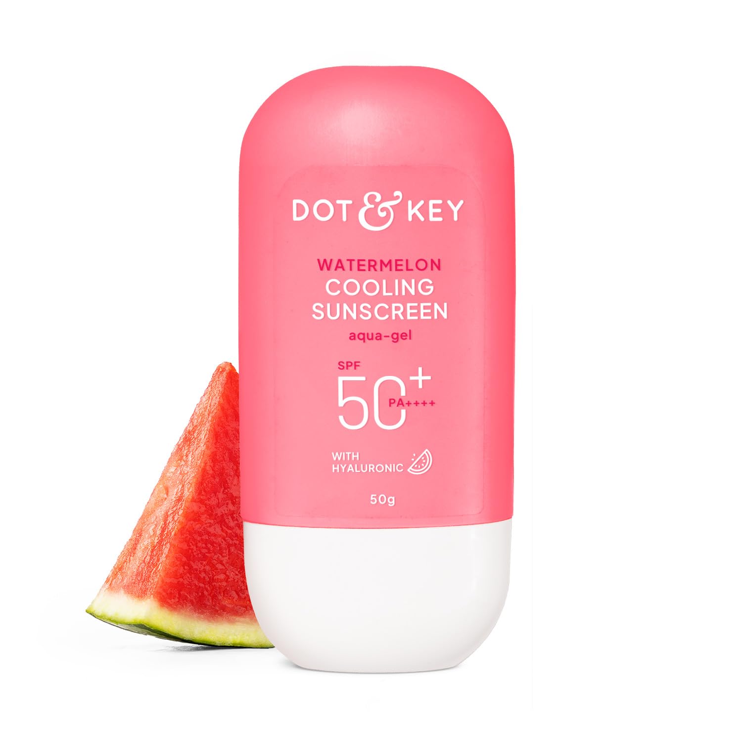 61laZHTxyOL._SL1500_.jpg Dot & Key Watermelon Cooling Sunscreen, In-Vivo Tested SPF 50+ PA++++, With New-Age UV Filters, Instantly Cools skin, Controls Excess Oil, Broad Spectrum Protection, No White Cast, No White Cast | 50g - Image 1