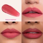 Typsy Beauty Pout Cloud Matte Lip Balm | Blurring Finish, Tinted Lip Balm with Peptides, Ceramides & Vitamin C & E | Rich colour payoff with long-lasting stain I Peach - Peach Parfait 04| 8g - Image 2