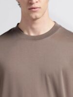 Solid Relaxed Fit Cotton T-Shirt - Image 5