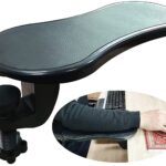 FreshDcart Adjustable Arm Rest Pads for Desk – Ergonomic Chair and Desk Extender for PC & Laptop, Attachable Rotating Armrest Wrist Support for Home Office Setup – Black (Pack of 1)