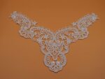 White,Vintage Dyeable Hand Crafted Embroidered Rayon Neck Lace Patch | material for Lace Jewelry,Scarp Book,Suits,Shirts,Dresses Qty 1 piece ,Used As Trims,Borders,Designer Embroidery Patch,Applique,Sewing Supplies,DIY Art & Craft . - Image 5