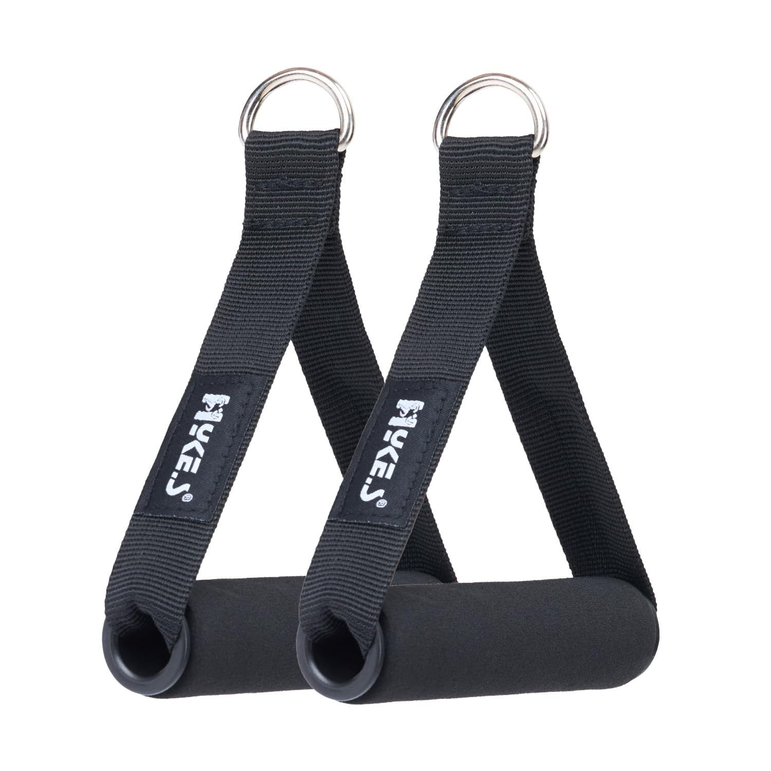 61miYzHbHAL._SL1500_.jpg Hykes Heavyduty Exercise Handles Cable Machine Attachments Hand Grip Cable Multipurpose Pulldown Machine Attachment Gym Equipment Accessories for LAT Machines Handle - Image 1