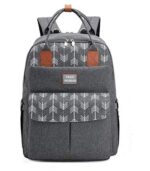 TRUE HUMAN Multipurpose waterproof fabric Diaper Bag bagpack maternity bag new born baby bag nappy bag mothers bag baby shower gift with insulated bottle pockets