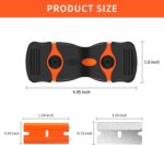 NEXT GEEK Glue Remover Cleaning Scraper Tool Double Edged Multipurpose Removing Paint, Labels, Sticker, 15 Piece Plastic Blades And 15 Piece Metal Blades - Image 6