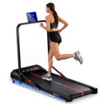 Lifelong 4.5HP Walking Pad Treadmill | Max Speed 10 km/h | LED Display | Under Desk Treadmill Foldable | Walking Pad for Home Gym | Gym Equipment for Home Workout | 100 kg Capacity