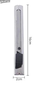 Worison Stainless Steel 18mm Cutter for Cutting Papers, Wallpapers, Cardboard, Vinyl, Tapes etc set of 4pc - Image 7
