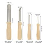 Worison 4 Pcs Round Hole Cutter Stainless Steel Circle Shaping Pottery Clay Sculpture Tools - Image 8