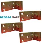Bed Rail L Brackets for Joining woods, Bed Frame Hardware , Bed Rail Socket Accessories, Set of 4 Wooden Bed Brackets Bed Rail Fittings, headboard and Footboard Fixing, Heavy Long (4 Sets) - Image 3