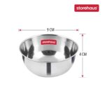 Stainless Steel 2 pc Katoris Kitchenware Set Ideal for Home, Restaurants and Family Use, Silver - Image 2