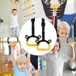 Proberos® 1 Pair Kids Gymnastic Rings, 400 Kg Loading Robust Gymnastic Ring, Home Fitness Equipment, Indoor and Outdoor Pull-up Bar, Home Exercise, Adjustable Gymnastic Ring 200 cm for kids under 1.4M | Ring, Home Fitness Equipment, Indoor and Outdoor Pull-up Bar, Home Exercise, Adjustable Gymnastic Ring 200 cm for kids under - Image 6