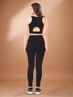Women's 2-Piece Workout Set, High-Waist Leggings with Phone Side Pocket, Gym wear Track Suit, Sports Bra, Co-ord, Sports Running Suits, Yoga Wear Set, Pack of 2 - Image 6