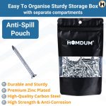 Homdum Hard Steel Concrete Nails 1 1/2" inch (38 mm) Pack of 100 Pieces (1 1/2") - Image 4