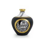ExclusiveLane Terracotta Pots Flower Vases for Living Room Terracotta Decorative for Home & Decorative Vase for Home Decor (13.4 cm x 13.4 cm x 14.9 cm, Jet Black, Golden & White) - Image 8