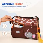 Bumtum Baby Diaper Bag For Mothers | Spacious Waterproof Backpack With Multiple Pockets To Easily Organise Baby Essentials, Various Sized Pockets (Elphie Orange) - Image 4