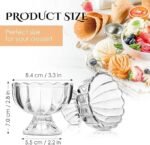 Kitchenware Dinnerware ice Cream Bowls Glasses Solid Dessert Bowl - 120 ml, 6 Pieces, Transparent - Image 8