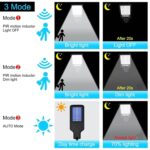 180W Led Solar Street Light Outdoor,10000LM IP65 Waterproof Solar Security Flood Lights Outdoor Motion Sensor, Wired Security Solar Powered Flood Lights for Indoor, Outside, Yard, Garden - Image 3