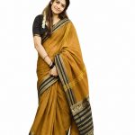 Jaanvi fashion Women's Cotton Silk Saree With Zari Work & Unstitched Blouse Piece