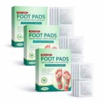 Foot patch (Pack of 3) Detox Foot Patch with Ginger Bamboo Vinegar Herbal Detox Foot Pads (30 pieces) for Stress Relief Relaxation Night Use Foot Care Pads for Men Women Unisex (3)