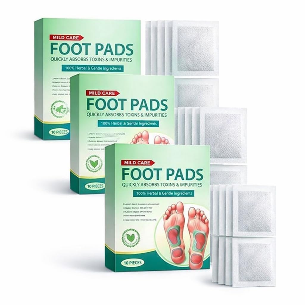 61pdhj8AnTL._SL1024_.jpg Foot patch (Pack of 3) Detox Foot Patch with Ginger Bamboo Vinegar Herbal Detox Foot Pads (30 pieces) for Stress Relief Relaxation Night Use Foot Care Pads for Men Women Unisex (3) - Image 1