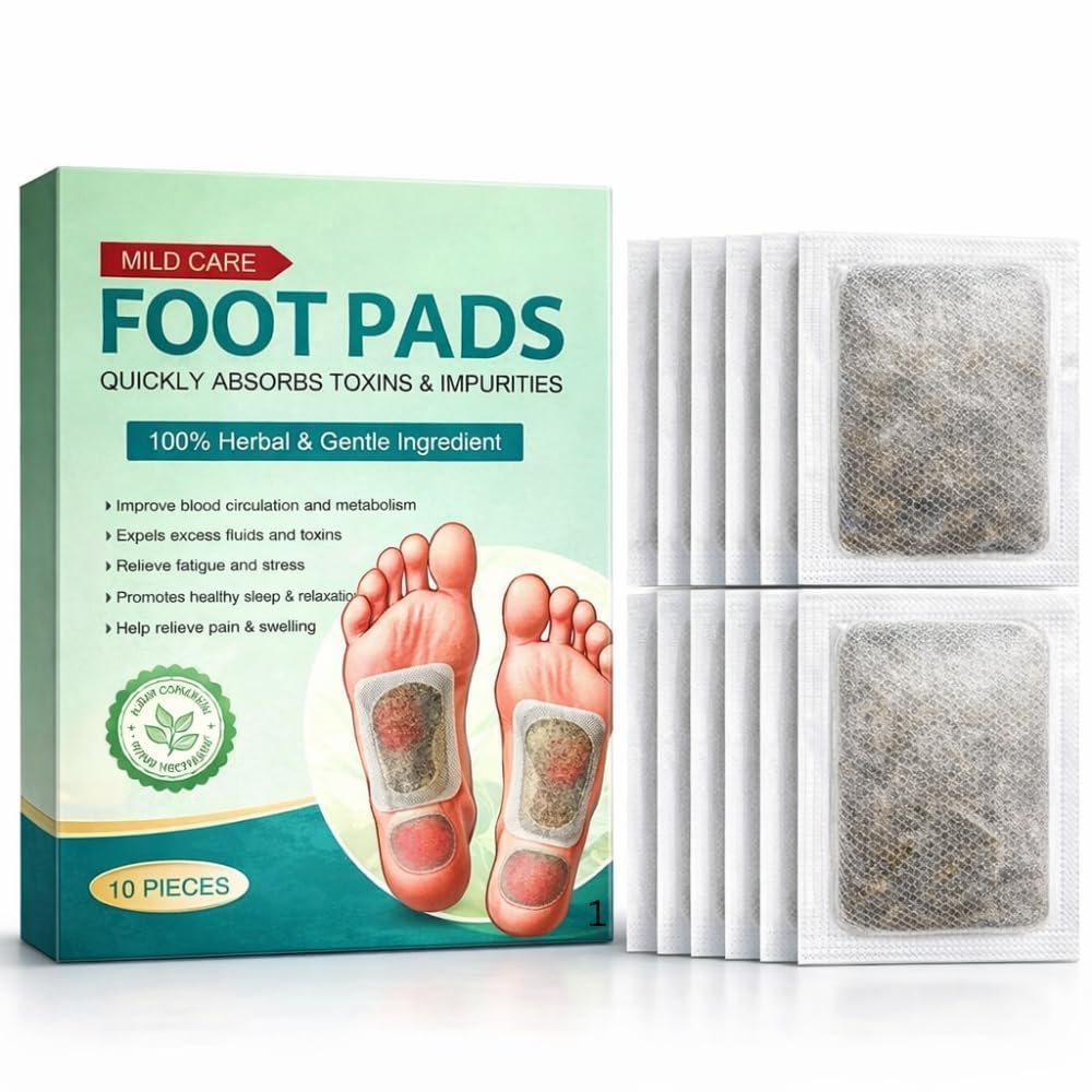 61pi77PML._SL1000_.jpg Detox Foot Patches Overnight Bamboo Vinegar, Herbal Detox Foot Pads with Ginger Pads for Sleep & Relaxation, Acupoint Foot, Natural Foot Care for Men & Women(PACK OF 1) - Image 1