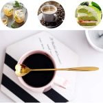 Golden Spoon Set/Cutlery/Coffee Spoon/Dessert Spoon/Kitchenware/Stainless Steel,Gold Coffee Spoons in Different Shapes, Set of 4 - Image 4
