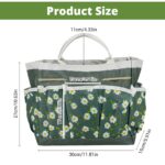 ORTIZA® Gardening Tool Storage Bag Portable Garden Tool Organizer with 8 Pockets Wide Mouth Design for Outdoor Gardening and Household Use - Image 2