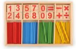 MIMICO Wooden Counting Sticks Maths Learning Kit, Multicolour, Natural Pine Wood, Montessori Educational Toy for Ages 3+ - Image 2