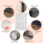 Clear Self Adhesive Chair Bumpers, PVC Rubber Bumper Strips for Dining Chair Backs, Wall Protector Pads, Cabinet Door Bumpers, Noise Reducing Anti Scratch Furniture Guards, Transparent Stopper (10) - Image 8