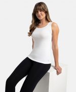 Jockey A113 Women Super Combed Cotton Rib Fabric Slim Fit Solid Tank Top - Image 5