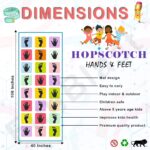 Dorytoy Hopscotch Mat for Kids Floor Games Playmats & Floor Gyms Kith-Kith, Stapu, Langdi, Ekka Dukka, Paandi, Kunte Bille Unique Balancing Game - Image 6