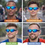 Dervin Non Polarized Oversized Sports Sunglasses for Men Women, Outdoor Cricket Cycling Hiking Fishing Sunglasses - Image 4