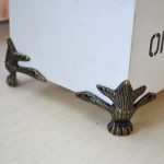 Tia® | Small Stylish Miniature Metal Hardware for Wooden Jewellery Box, Gift & Cash Boxes & Small DIY Works- (4, Broonze Antique Corner Leg-60x40mm) - Image 8