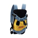 VELURA Pet Cat Carrier Backpack Chest Bag with Shoulder Strap Adjustable for Hiking S Yellow Blue|1 Pet Carrier Backpack| Carriers & Totes| Carriers & Totes| Dog Supplies |Pet Supplies - Image 4