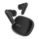 pTron Bassbuds Spark in-Ear TWS Earbuds with Stereo Sound, 40Hrs Playtime, Stereo Calls, Bluetooth V5.3 Headphones with Quick Pairing, Touch Control, Voice Assistant, Type C Charging & IPX5 (Black)