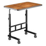 WONDWILD Multi-Purpose Laptop Table, Study Table| Bed Table| Adjustable Height, Portable for Office, Work Form Home | DIY Table, Easy to Assemble, Engineered (Wood ADJ) - Image 6