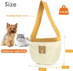 Cature Care by Nature Dog Purse Carrier for Small Dogs, Airline Approved Soft Sided Pet Carrier with Pockets, Ventilated Dog Carrying Bag for Puppy Cat, Dog Travel Supplies Bag (Beige) - Image 4