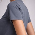 Women’s Solid Short Sleeve T-Shirt Round Neck Plain Casual Wear Top for Daily Use