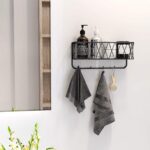 CentraLit Stylish Metal Key Holder with Mobile Stand for Home Decor | Wall Mount Organiser with Shelf & Hooks | Modern Entryway Organizer for Keys, Mail 5 Hook Key Holder for Wall - Image 9