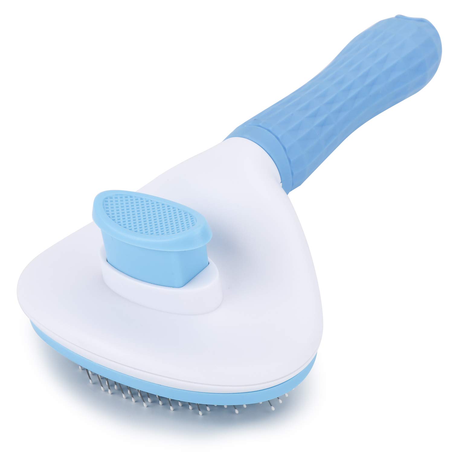 61qjyzM3BL._SL1500_.jpg Depets Self Cleaning Slicker Brush, Pet Grooming Shedding Brush for Dogs and Cats - Easy to Remove Loose Undercoat, Pet Massaging Tool Suitable for Pets with Long or Short Hair Color May Vary - Image 1