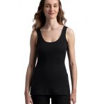 Jockey 2547 Women's Super Combed Cotton Rich Brushed Fabric Thermal Tank Top with StayWarm Technology_Black_L