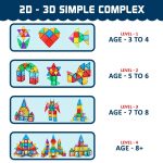 Wembley Magnetic Tiles for Kids Toys for 3 + Year Old Boy | Magnetic Blocks for Kids for 2-5 Years | STEM Learning Educational Magnet Building Blocks Brain for Kid - 10 Pcs - Image 2