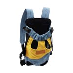 VELURA Pet Cat Carrier Backpack Chest Bag with Shoulder Strap Adjustable for Hiking S Yellow Blue|1 Pet Carrier Backpack| Carriers & Totes| Carriers & Totes| Dog Supplies |Pet Supplies - Image 3