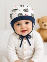 BABY STATION Cotton Cap for New Born Baby Boys & Girls | Soft & Breathable Infant Cap | Comfortable Baby Hat | Multicolor - Image 5