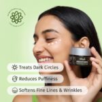 Vilvah Under Eye Cream | Reduces Dark Circles, Puffiness & Eye Bags | Hydrates, Smoothens Fine Lines & Firms Skin | Lightweight Cream for Tired Eyes | 20ml - Image 2