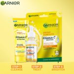 Garnier Vitamin C Sheet Mask, Hydrating, Brightening & Anti-Dark Spots, 28g | Hydrates skin, boosts the skin's overall glow reduces dark spots | Enriched with lemon and Vitamin C - Image 5