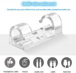 INOVERA (LABEL) 30 Pieces Wire Organizer Cable Management Clip Desktop Cord Hook with 3M Adhesive Foam (Transparent) - Image 5