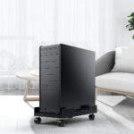 Metal CPU Trolley with Wheels for Home Use, Heavy Duty Adjustable Computer Stand, Steel Desktop CPU Holder with Lockable Castors, Under Desk Rolling Floor Stand for PC, UPS, Gaming Setup - Image 6