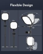 Zoom Lighting for Computer, Adjustable Desk Lighting for Video Calls, 30 Light Modes Video Conference Light, Desk Ring Light with Stand for Webcam, Meetings, Live Stream, Home Office. CRI 97.8 - Image 4