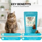 Absolut Pet Cat Supplement for Gut Health, Probiotic Chews for Cats that Reduce Scratching & Paw-Licking (30 Chews) - Image 5